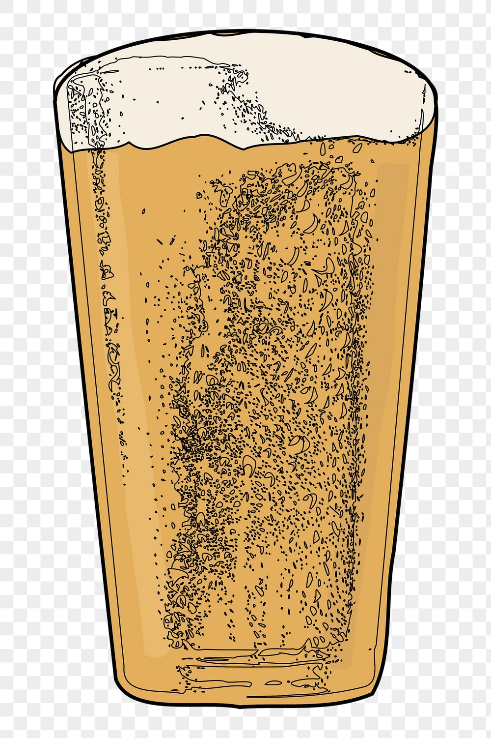 Beer glass png sticker, vintage | Free PNG - rawpixel