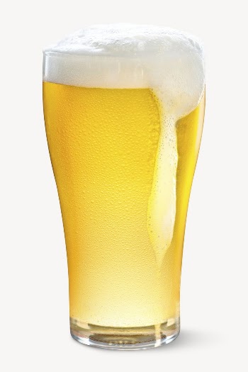 Beer glass sticker, alcoholic beverage | Free PSD - rawpixel