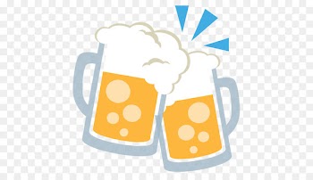 Beer Glasses Cocktail Emoji Alcoholic drink - chopp 