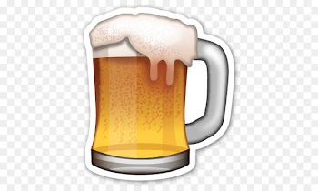 Beer Glasses Emoji Lager Sticker - beer 