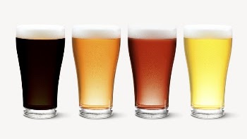 Beer glasses sticker, alcoholic beverage | Free PSD - rawpixel