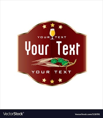 Beer Label copy vector image