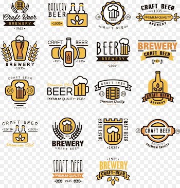 Beer Logo Brewing Brewery - Oktoberfest colored cartoon icon design image 