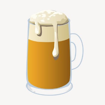 Beer pint clipart, beverage illustration | Free PSD - rawpixel