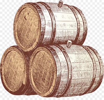 Beer Wine Cask ale Barrel - Painted red wine cask 