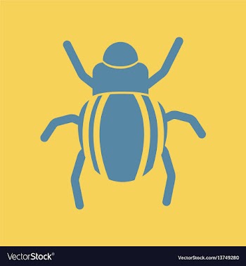 Beetle insect vector image