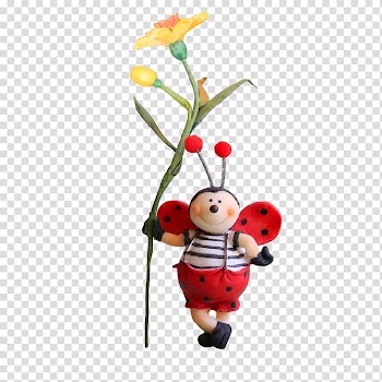 Beetle Ladybird, Fat Beetle with flowers transparent background PNG clipart