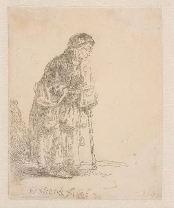 Beggar, leaning on a cane | Free Photo - rawpixel