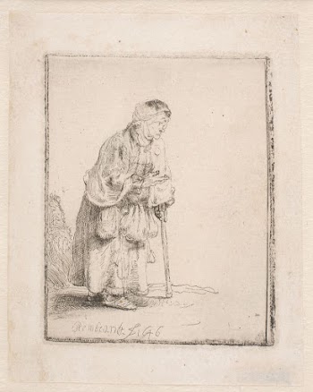 Beggar, leaning on a cane | Free Photo - rawpixel