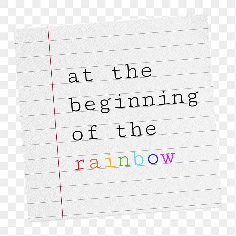 Beginning of the rainbow, stationery | Free PNG - rawpixel