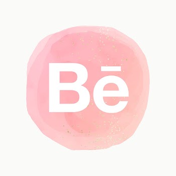 Behance app icon vector with a watercolor… | Free stock illustration | High Resolution graphic