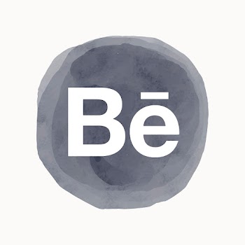 Behance app icon with a watercolor graphic… | Free stock illustration | High Resolution graphic
