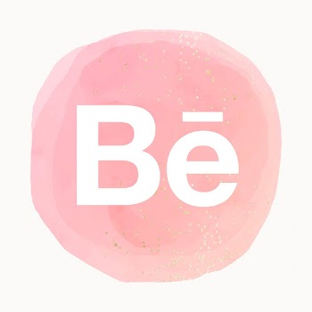 Behance app icon with a watercolor graphic… | Free stock illustration | High Resolution graphic