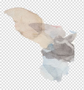 Beige and black paper, Watercolor effect transparent background PNG clipart