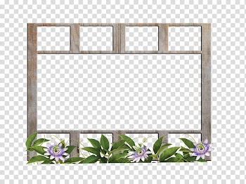 , beige and green floral frame transparent background PNG clipart