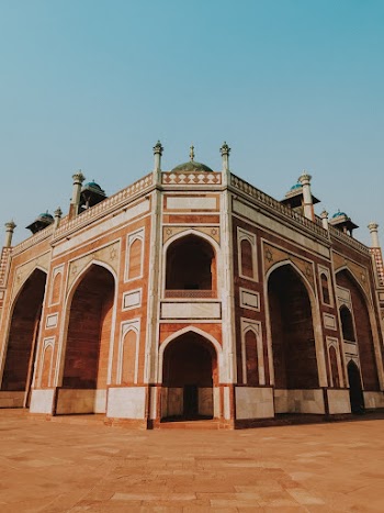 Beige and White Painted Temple