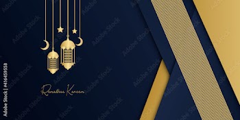 Beige Background 3d design is Arabian vintage decorative hanging lamp are on fire. Blue gold ramadan background.
