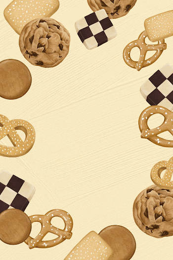 Beige biscuits frame background, dessert | Free Photo Illustration - rawpixel