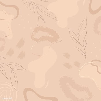 Beige botanical patterned background vector | Free  vector - 2285902