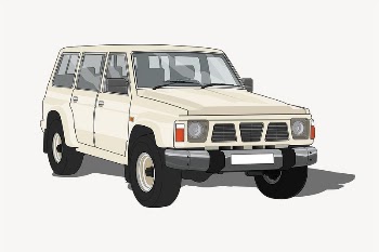 Beige car clipart, vehicle illustration | Free Vector - rawpixel