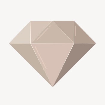 Beige diamond collage element, cute | Free Vector Illustration - rawpixel