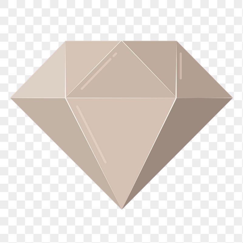 Beige diamond png sticker, cute | Free PNG Illustration - rawpixel