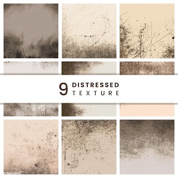 Beige distressed patterns set | Free stock vector - 553918