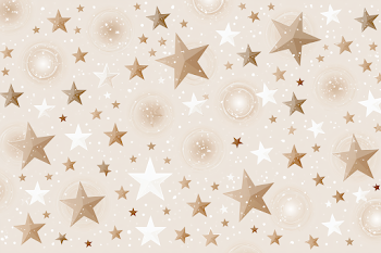Beige Field with Tan and White Stars