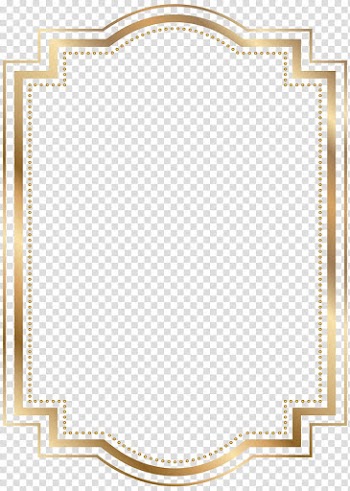 Beige frame illustration, Gold Frames , gold border transparent background PNG clipart