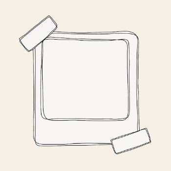 Beige frame sticker, simple doodle | Free Vector - rawpixel