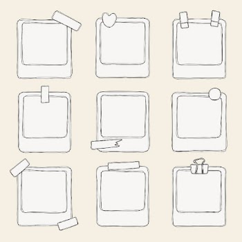 Beige frame sticker, simple doodle | Free Vector - rawpixel
