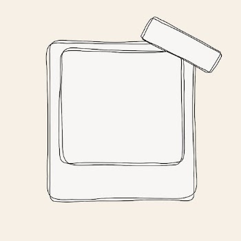 Beige frame sticker, simple doodle | Free Vector - rawpixel