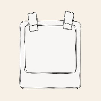 Beige frame sticker, simple doodle | Free Vector - rawpixel