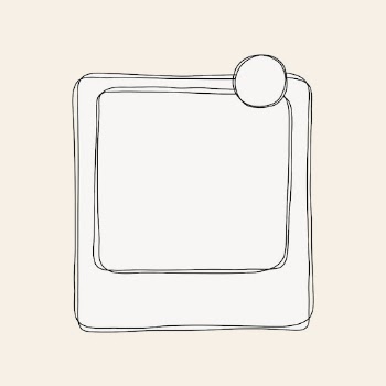 Beige frame sticker, simple doodle | Free Vector - rawpixel
