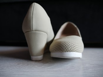 Beige Kitten Heels Shoes