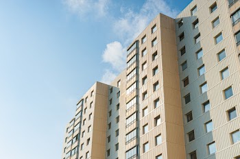 Beige Low-angle Photo High-rise Building
