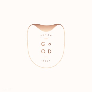 Beige minimal badge | Free stock vector - 841915