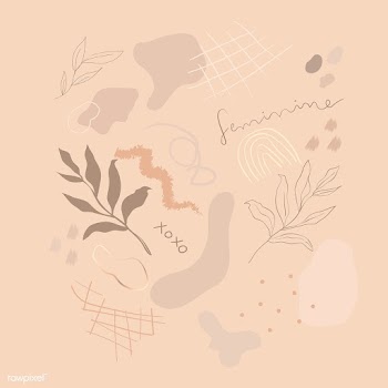Beige organic shape set vector | Free  vector - 2285910