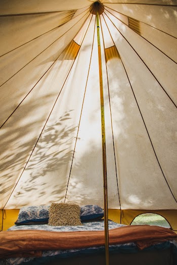 Beige Patio Umbrella