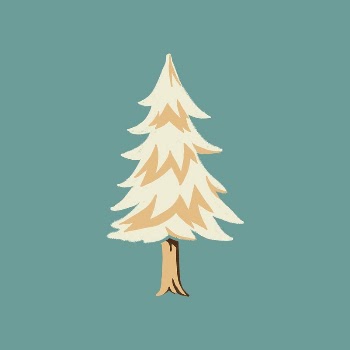 Beige pine tree collage element | Free PSD Illustration - rawpixel