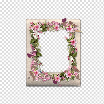Beige, pink, and green floral border, frame Floral design Drawing Pattern, Floral border pattern material Flower Border Line Drawing transparent background PNG clipart