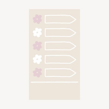 Beige reminder note, stationery collage | Free Vector - rawpixel