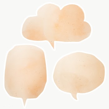 Beige speech bubble sticker set design element | Free  transparent png - 2341347