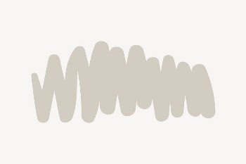 Beige squiggle collage element vector | Free Vector - rawpixel