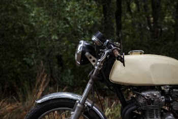 Beige Standard Motorcycle
