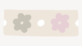 Beige washi tape, floral patterned | Free Vector - rawpixel