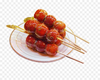 Beijing Chinese cuisine Rock candy Tanghulu Sugar - The sugar candy on the plate 