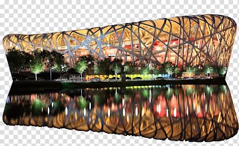 Beijing National Stadium Edible birds nest, Nest Night transparent background PNG clipart