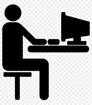 Being A Game Programmer Is The Dream Of Many Young - Person At Computer Clip Art