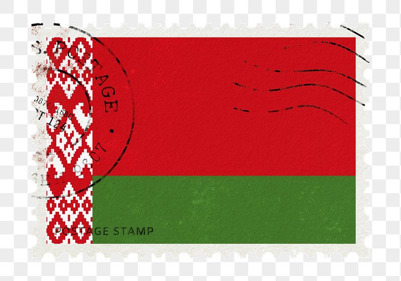 Belarus flag png post stamp | Free PNG - rawpixel